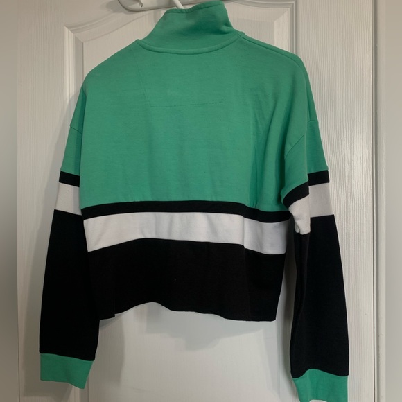 Women’s cropped three quarter zip up sweater - Picture 2 of 2